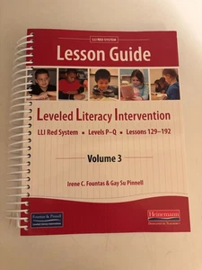 Leveled Literacy Intervention Lesson Guide Volume 3 (Spiralbound) 129-192 Red - Bild 1 von 2