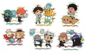 Juego de pegatinas holográficas de colaboración Haikyu Chibi Godzilla los 6 tipos usadas - Imagen 1 de 1