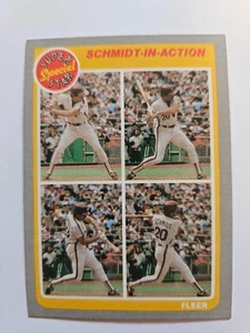 1985 FLEER IN ACTION MIKE SCHMIDT #627 NM - Picture 1 of 1