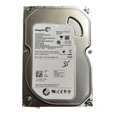 Seagate Barracuda 250GB 7200 RPM 3.5" Internal Hard Drive HDD ST3250318AS - Image 1 of 3