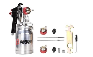 Kit de pistola pulverizadora de succión Bimson Power 3 boquillas (1,5 mm, 1,8 mm, 2,5 mm) con kit de limpieza - Imagen 1 de 9