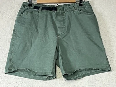 Shorts Mountain Hardwear verde com cinto caminhada escalada acampamento trabalho masculino tamanho médio - Imagem 1 de 4