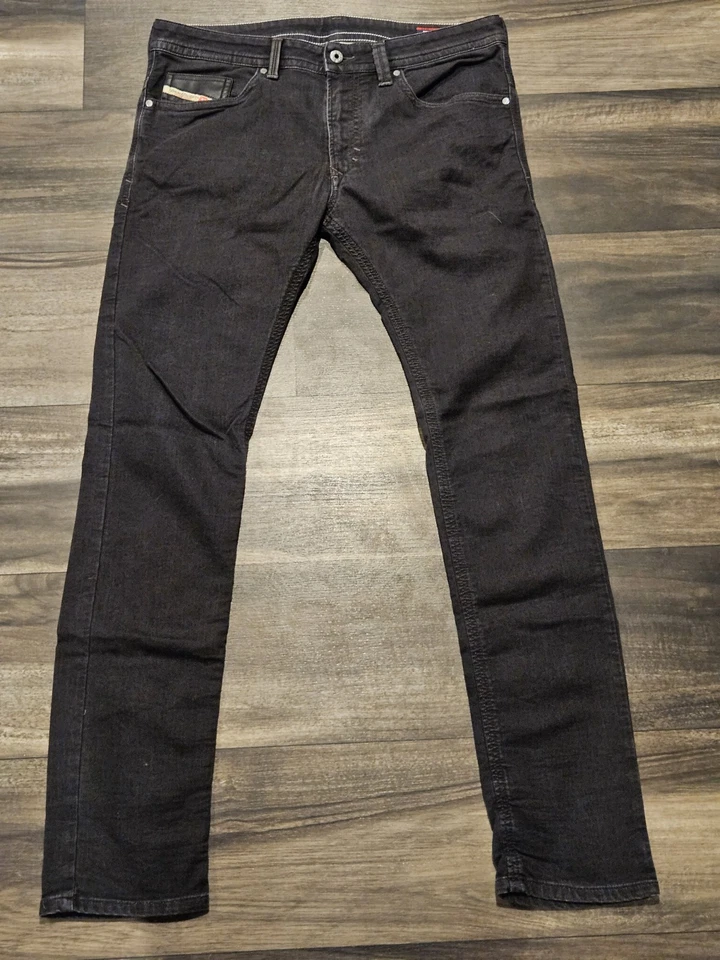 Pantalones de mezclilla para hombre Diesel THAVAR-NE negros W32 L32  Foto 1 de 4