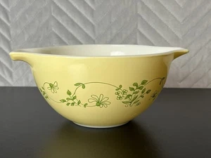 VINTAGE PYREX SHENANDOAH CINDERELLA RÜHRSCHÜSSEL #441 GELB & GRÜN BLUMEN - Bild 1 von 8