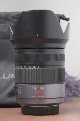 Panasonic Lumix G VARIO HD 14-140mm f/4-5.8 ASPH. MEGA O.I.S Telephoto Zoom Lens - Image 1 of 4