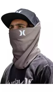 Hurley Multifuncional Sin Costuras Uso Polaina Máscara Facial Bufanda Gorro GRIS ¡NUEVO! - Imagen 1 de 12