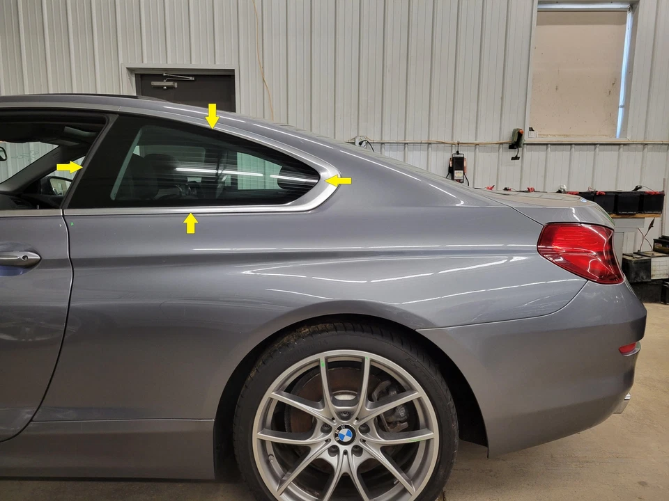 2012 BMW 650I КУПЕ ВОДИТЕЛЬ ЛЕВАЯ ЧЕТВЕРТЬ СТЕКЛА ТОЛЬКО ОКНО - Изображение 1 из 1