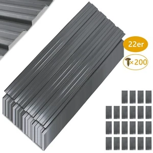 22x Profilblech Trapezblech Blech Metall Dachblech Stahlblech Wellblech Dach - Bild 1 von 4