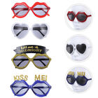 4 Pcs Valentine Glasses Lip Shape Eyeglasses Novelty Modeling