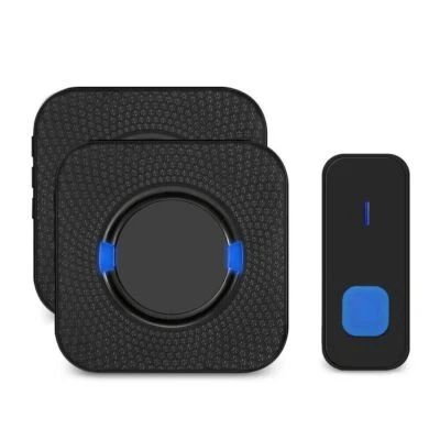 Wireless Door Bell Chime Waterproof Doorbell 2 Receivers 300M Long Range - image 1 of 4