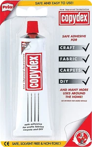 PRITT COPYDEX LATEX STRONG ADHESIVE TUBE 50ML DIY CRAFT CARPET FABRIC GLUE BOND - Picture 1 of 4