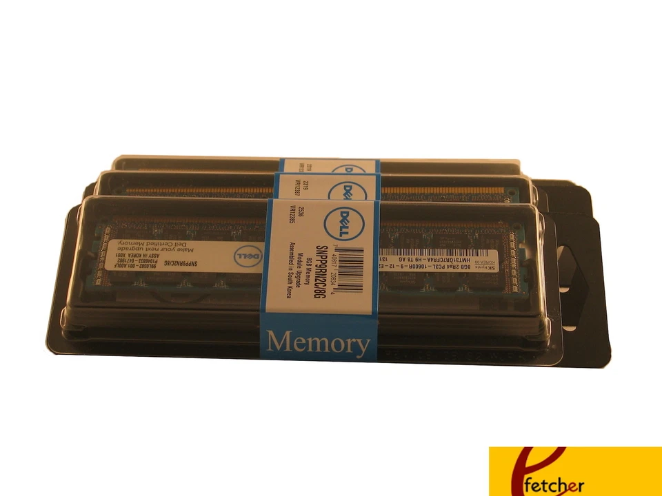 SNPP9RN2C/8G  3 x 8GB Memory DDR3 PC3L-10600  Dell PowerEdge T610 T710 T620 R720 - Image 1 of 1