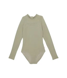 Seafolly 291369 Mädchen Sommer Essentials Langarm Einteiler Khaki 8 Big Kid - Bild 1 von 2