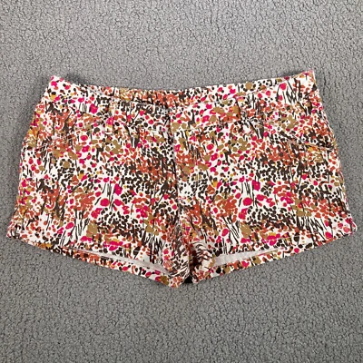 Roxy Juniors Floral Chino Stretch Pockets Short Shorts Size 9 - Image 1 of 4