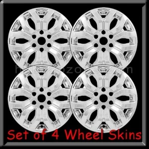 2022-2023 Ford F-150 Truck Chrome 18" Wheel Skins Hubcaps Chrome Wheel Covers 4 - Picture 1 of 3