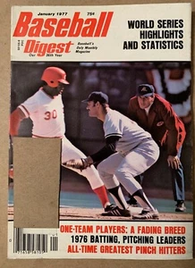 1977 BASEBALL DIGEST - New York Yankees vs Cincinnati Reds World Series - Picture 1 of 1