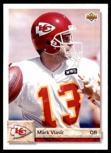 1992 Upper Deck Mark Vlasic Kansas City Chiefs #584