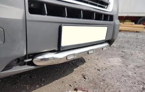 Barra Griglia + LED Per Relè Maglione Citroen 2014+ Van Tubo Anteriore Acciaio Inox - Foto 1 di 3