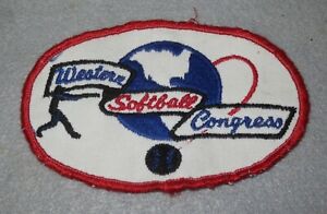 â˜† Rare Authentic Western Softball Congress Jersey Patch Fastpitch Fast Pitch Wsc