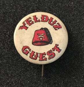 Prendedor de botón Shriners Yelduz Guest Fez - Imagen 1 de 4