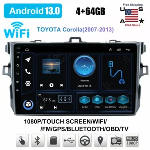 CAM For Toyota Corolla 2006-2012 Android13 9" Car Stereo Radio Carplay GPS 4+64G - Picture 1 of 13