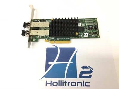 Emulex LPE12002 Dual Port HBA FC PCI-E Fiber Channel Adapter w/ 2 Avago Gbics - Image 1 of 4