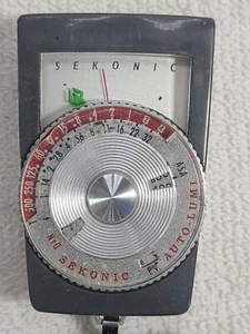 Medidor de Luz Sekonic AUTO-LUMI PROBADO De Colección Hecho en Japón con Estuche de Cuero NOTA - Imagen 1 de 19
