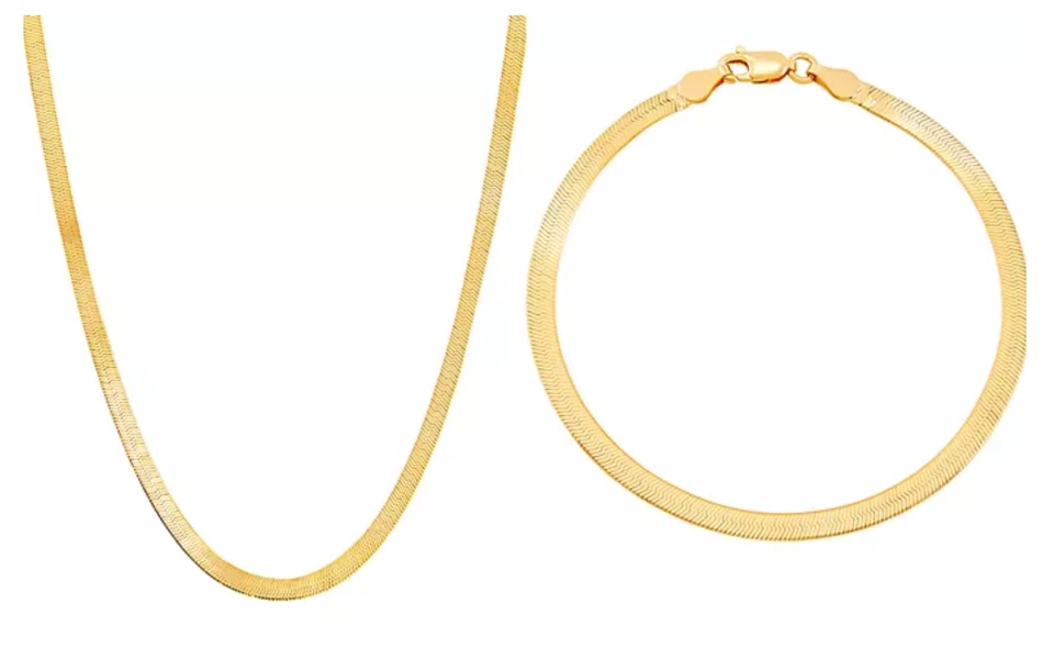 Giani Bernini 2 piezas Conjunto de collar de cadena y pulsera a juego de eslabones de espiga de 20" Foto 1 de 1