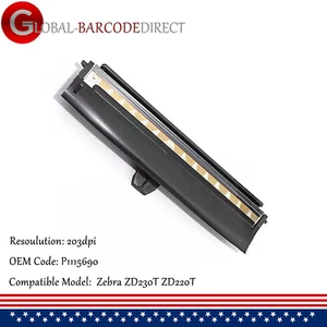 New P1115690 Printhead For Zebra ZD230T ZD220T Thermal Label Printer 203dpi - Afbeelding 1 van 5