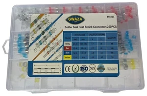 Kit de terminal de conectores de cable eléctrico reductor de calor con manga de sello de soldadura GWAZA - Imagen 1 de 14