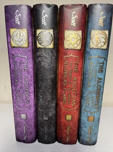 Secrets of the Immortal Nicholas Flamel Matched Set HC DJ 1st Editions By Scott - Foto 1 di 19