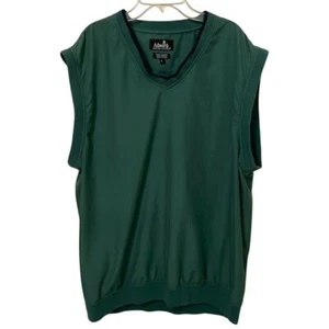 Ashworth Green V-Neck Golf Vest Mens Size Large Sleeveless AM8382 - Picture 1 of 11