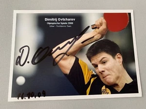 DIMITRIJ OVTCHAROV Olympiasilber 2008 Tischtennis signed Foto 10x14 Autogramm - Picture 1 of 1