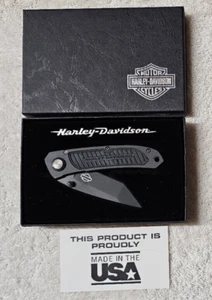 HARLEY DAVIDSON Vector Tanto Knife - NEW IN BOX - #HD0062BK - DISCONTINUED - Picture 1 of 6