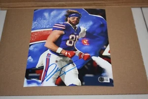 BUFFALO BILLS DAWSON KNOX #88 SIGNED 8X10 PHOTO TE Headband Logo BECKETT COA - Picture 1 of 1