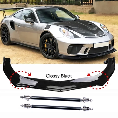 For Porsche Carrera GT 911 996 997 Front Bumper Lip Splitter Spoiler Body Kit Foto 1 de 4