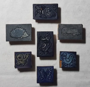 7x DDR Kinderstempel Tier Motive VEB Famos Leipzig Stempel #011 - Bild 1 von 3
