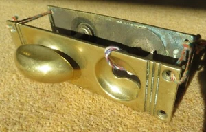 vintage PAIR of UNUSUAL BRASS DOOR HANDLES. restoration architectural salvage - Picture 1 of 10