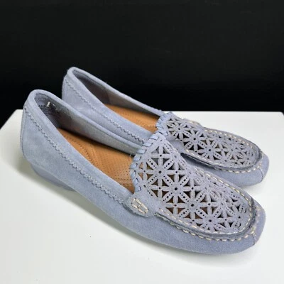 Baretraps Olanna Women’s 7.5M Light Blue Suede Slip On Slipper Shoes - Image 1 of 4