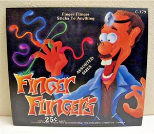 Vinatge Finger Flingers Old Gumball Vending Machine Toy Sign Old Store Stock - Picture 1 of 1