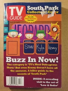 TV Guide Magazine March 28 - April 3,1998 South Park Collector's Cover - Picture 1 of 6