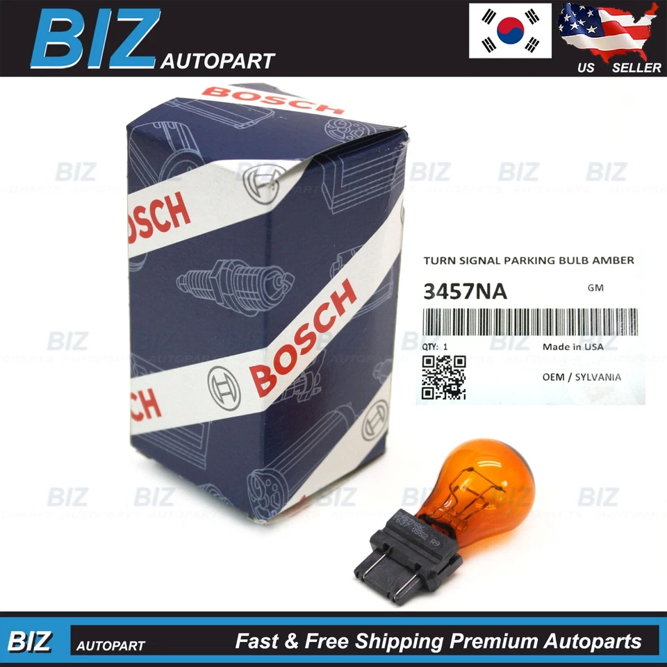BOSCH 3457NA 27/8W Bulbs Front Turn Signal Parking Replace Lamp - Imagem 1 de 4