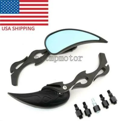 Espejos retrovisores laterales para moto Kawasaki Vulcan 800 900 1500 1600 VN Classic Custom Foto 1 de 4