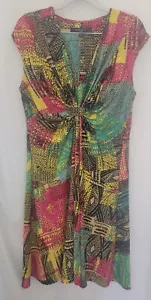 Nine West Women's Dress Size 14 Fit and Flare Sleeveless Multi Color Short - Picture 1 of 8