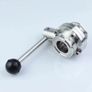 Metal Sanitary Tri Clamp Valve Stainless Steel Home Pipe Fitting Tools 19-63mm - Picture 1 of 10
