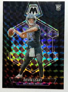 2024 Panini Mosaic Devin Leary Rc Black 1/1 398 Baltimore Ravens - Picture 1 of 3