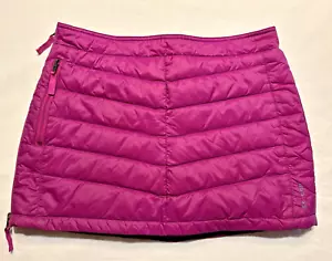 SKHOOP Duck Down Insulated Puffer Quilted Skirt Women's Size Medium M Fuchsia - Picture 1 of 7