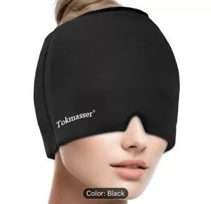 Migraine Relief Cap, Upgraded Odorless Gel Migraine Ice Head Wrap Cold & Hot - Picture 1 of 7