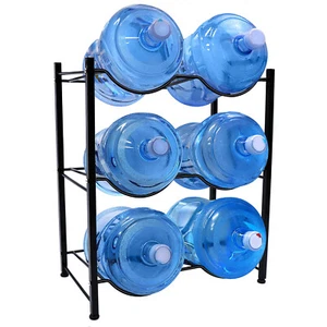 Raffrescatore Acqua 5 Galloni Porta Bottiglie Acqua Portaoggetti 3 Livelli per 6 Bottiglie - Foto 1 di 17
