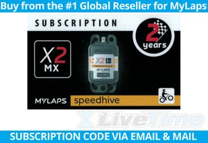 MyLaps X2 Subscription 2-year Renewal Card for MX Rechargeable Transponder - Picture 1 of 2